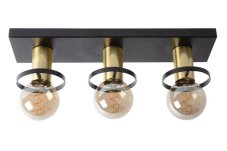 Lucide 45179/03/30 ANAKA stropní svítidlo 3x E27 / 60W černá / mosaz