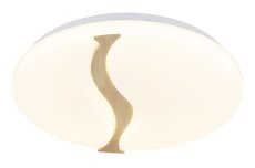 GLOBO 41790-20 LETICIA stropní svítidlo D390mm LED 24W 2790/1850lm 3000+4200+6000K bílá, dřevo