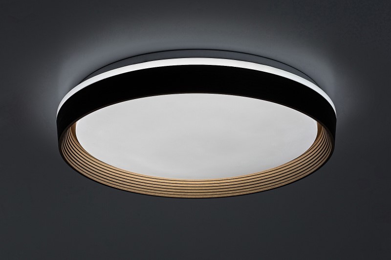 RABALUX 71308 Ladan stropné svietidlo D500mm LED 48W/3000lm 3000-6500K hnedá, zlatá, biela, stmievateľné, diaľkový ovládač