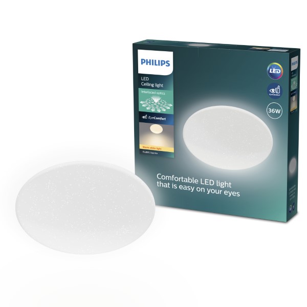 Stropní svítidlo LED 2700K biela IP20 PHILIPS Moire 8721103069092