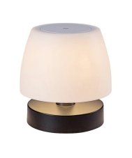 RABALUX 7040 Odera exteriérová dotyková stolná lampička LED 3W/140lm 3000K IP44 čierna, biela, nabíjateľná batéria, USB