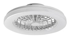 RABALUX 71333 Dalfon2 stropní svítidlo s ventilátorem D485mm LED 48W/3500lm 3000-6500K bílá, stmívatelné, dálkový ovladač, starlight efekt
