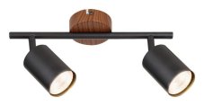 RABALUX 5296 Edmund stropní bodové svítidlo/spot 2xGU10 imitace dřeva, černá
