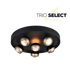 LED stropní svítidlo 50cm 4700 lm 2300+3000+4000K černé 3-krokové stmívání TRIO SELECT ORBIT 644410632