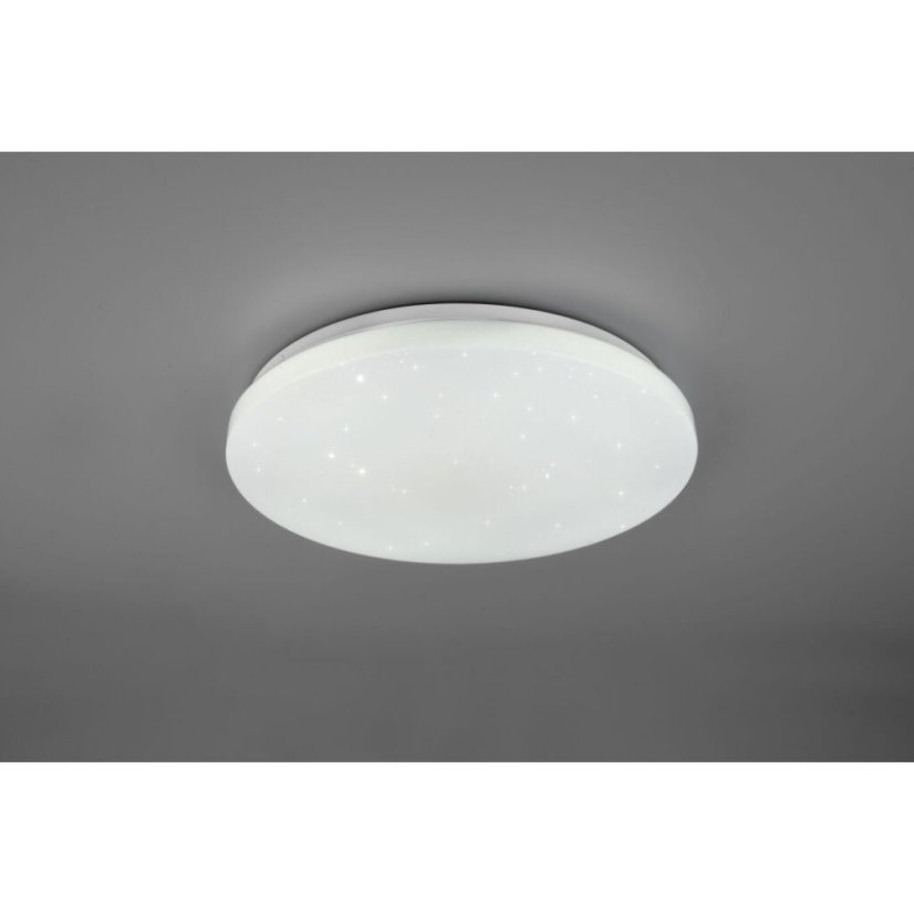 TRIO R62381100 KIRA stropní svítidlo LED D380mm 18W/2000lm 3000-6000K bílá, RGB, stmívatelné, dálkový ovladač, starlight efekt