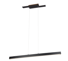 TRIO 375510432 BELFAST závesné svietidlo LED 44W/4400lm 3000K matná čierna, switchdimmer