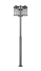 TRIO 404160342 SAMBESI vonkajšie stojanové svietidlo/stĺpik so senzorom V2400mm 3xE27 IP44 antracitová