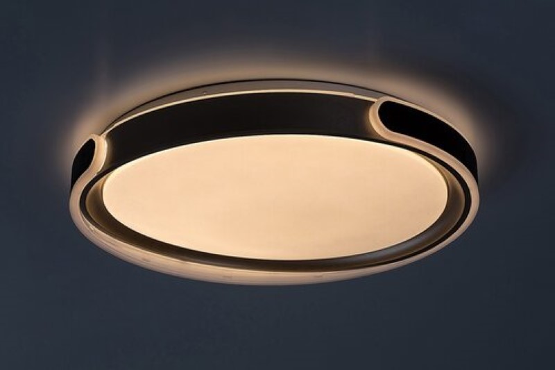 RABALUX 71292 Jindri stropní svítidlo D500mm LED 48W/3000lm 3000-6500K černá, zlatá, bílá, stmívatelné, dálkový ovladač