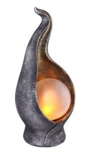 Globo 33439 solární svítidlo dekorativní, efekt ohně LED 0,06W 1800K včetne 1 x AAA, IP44, stříbrná, zlatá