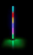 TRIO Reality R45711102 TENDO stojací lampa SMD LED V1100mm 11W RGB černá, stmívatelné, dálkový ovladač