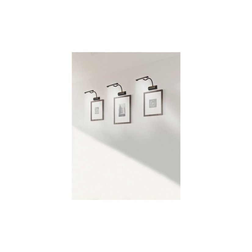 TRIO 279770132 CURTIS nástěnné svítidlo s flexibilním ramenem SMD LED 4W/400lm 3000K černá matná, stmívatelné