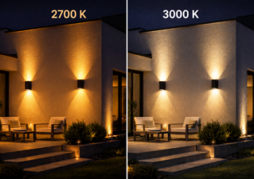 2700K nebo 3000K? Jakou barvu světla vybrat na fasádu domu