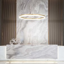 Ideal Lux 314921 CROWN závesné svietidlo LED D800mm 42W 4300/3400lm 3000K mosadzná