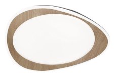 RABALUX 2427 Tamino stropní svítidlo LED D450mm 24W/1200lm 4000K imitace dřeva, bílá