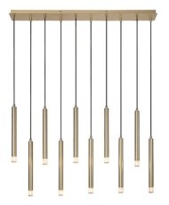 RABALUX 72365 Ramira závesné svietidlo 10xG9 zlatá, priehľadná
