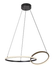 RABALUX 72296 Emilion závěsné svítidlo LED 36W/2150lm 4000K černá, zlatá, bílá