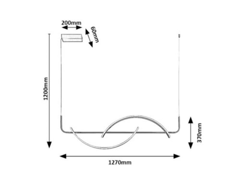 RABALUX 72233 Jarnelle závesné svietidlo LED 35W/2450lm 3000K saténová chrómová, biela