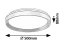 RABALUX 71308 Ladan stropné svietidlo D500mm LED 48W/3000lm 3000-6500K hnedá, zlatá, biela, stmievateľné, diaľkový ovládač
