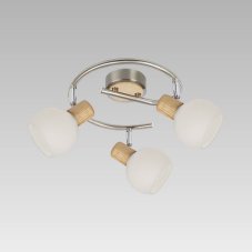 PREZENT 75567 TONG stropné svietidlo 456 mm 3xE14/25W, NS/svetlé drevo/biela