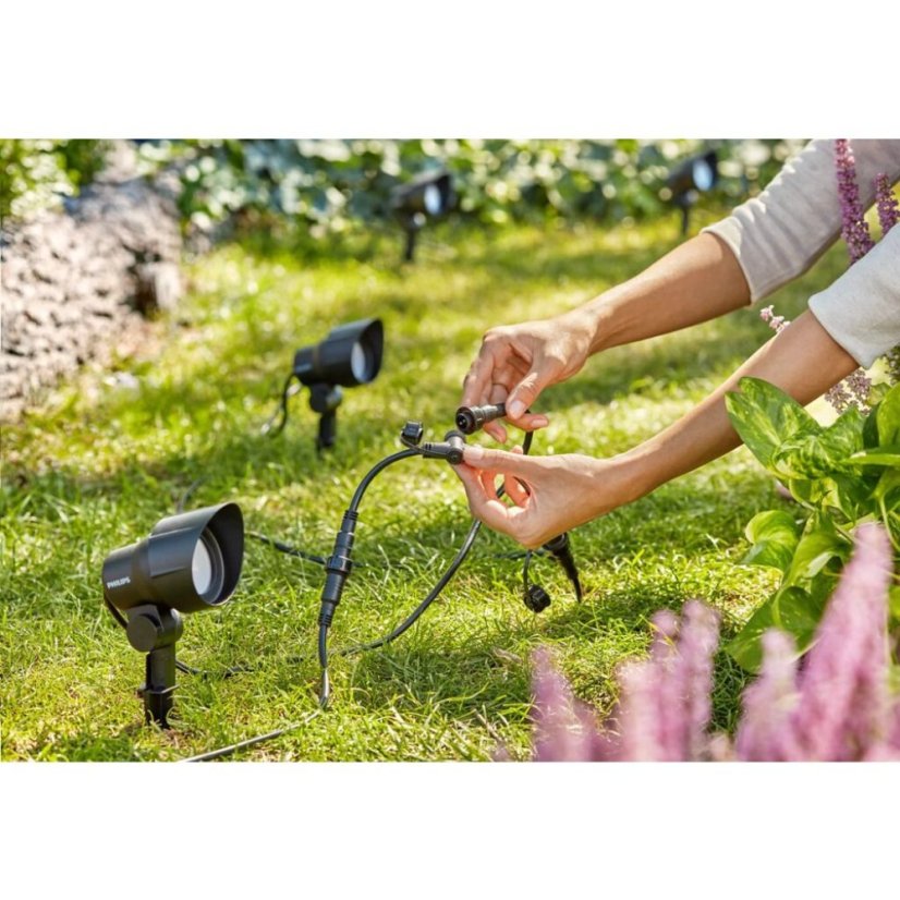 Philips 8719514477117 GardenLink Low Volt Spotlight nízkonapäťové exteriérové svietidlo/reflektor LED 6W/660lm 4000K čierna, bez napájania