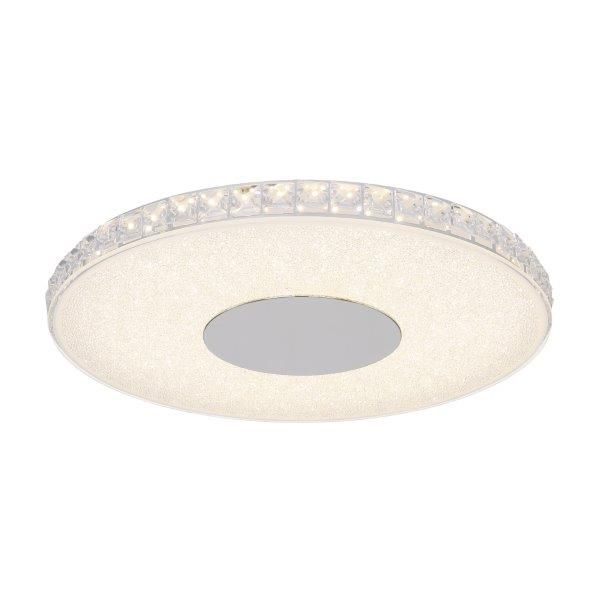GLOBO 49336-24R DENNI stropní LED svítidlo 400 mm 24W / 1600lm neutrální bílé světlo (4000K) IP20 stříbrná metalíza