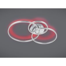 TRIO 670810607 WINONA stropné svietidlo LED 28W/3200lm 2700 - 6500K matný nikel, RGB, stmievateľné, diaľkový ovládač