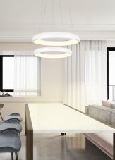 TRIO 349614531 CARDONA závesné svietidlo D460mm SMD LED 29W/3300lm 2300+3000+4000K biela matná, switchdimmer