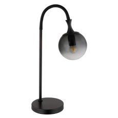 GLOBO 15885T DALTON stolná lampička V575mm 1xE27 čierna, dymová