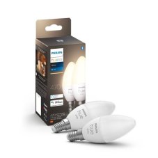 Philips Hue White 8719514320628 LED žárovka E14 5,5W/470lm svíčka 2700K bluetooth 2-set