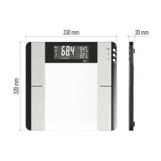 Digitálna osobná váha EMOS EV104 PT-718, s BMI funkciou, do 180 kg