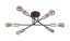 RABALUX 71026 Branwen stropní svítidlo 6xE27 D570mm matná černá, saténový chrom