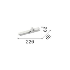 Ideal lux 345482 BONNE NUIT nástěnné bodové svítidlo/spot s vypínačem LED 7W 420/340lm 3000K nikl