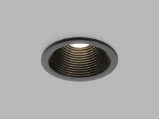 LED2 2111033 SPLASH, kulaté zápustné bodové svítidlo 82mm 7W / 525lm 3000K IP54 černá