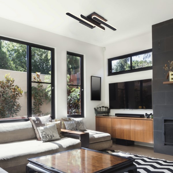 RABALUX 71051 Sindri stropní svítidlo LED 18W/950lm 3000+4000K černá, bílá