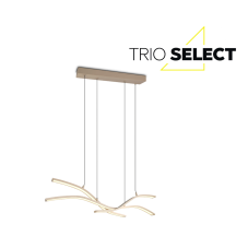 LED závěsné svítidlo 5350lm 2700-6500K béžové s dálkovým ovladačem a motorem TRIO SELECT SPIDER 332810343