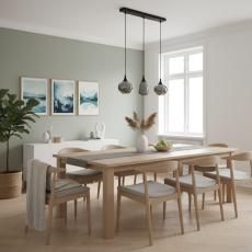 TRIO 317000332 LUMINA závesné svietidlo 3xE14 čierna matná, chróm