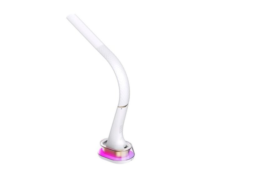 Immax 08974L CORELLA stolní lampa LED 7W 150-450lm 3000-5500K RGB podsvícení, bílá, zlatá, dotykové ovládání, noční podsvícení, stmívatelné, RGB, CCT