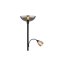 GLOBO 58903 BLADE stojacia lampa V1780mm 1xE27, 1xE14 čierna, dymová