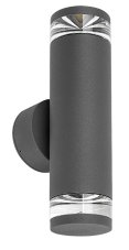 Vonkajšie nástenné svietidlo 2x GU10 antracitová IP54 Rabalux Tornio 77072