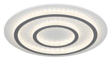 GLOBO 48042-60W JAYDEN stropné svietidlo D550mm LED 60W 9100/2100lm 3000-6500K biela, šedá, krištáľový efekt, časovač, diaľkový ovládač