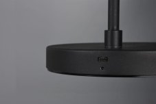 TRIO R42111132 BLAKE stojací lampa LED 5W/450lm 3000K, matná černá, nabíjení přes USB, stmívatelné