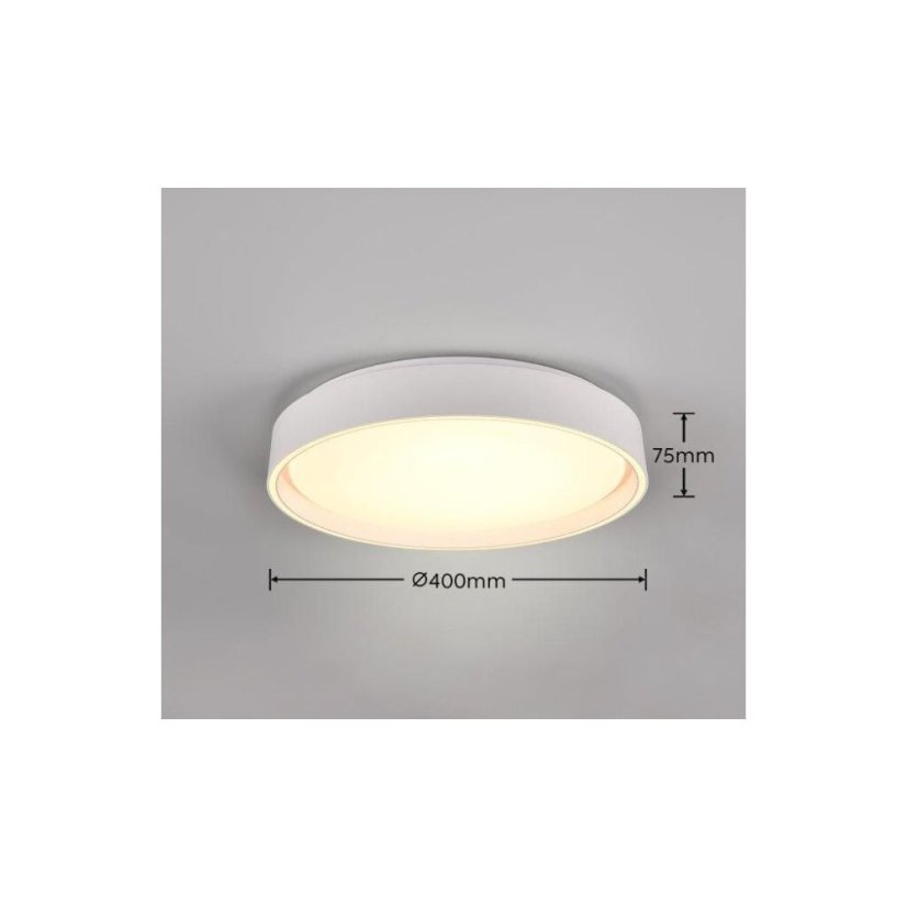 TRIO Reality R64391031 FELIS stropní svítidlo SMD LED D400mm 24W/2500lm 2700-6500K bílá matná, stmívatelné, dálkový ovladač