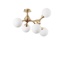 IdealLux 241050 NODI PL5 stropné svietidlo 150mm E14 5x40W IP20 matná mosadz