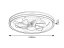 RABALUX 71335 Fanricius stropné svietidlo s ventilátorom D480mm LED 40W/2200lm 3000+4000+6000K strieborná, stmievateľné, diaľkový ovládač