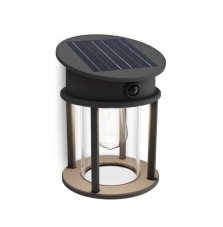 Philips 8720169361928 UltraEfficient Geri solární nástěnné svítidlo se senzorem LED 3,2W/500lm 4000K IP44 antracitová