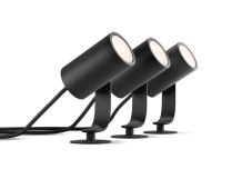 Philips HUE 17414/30/P7 Lily zahradní reflektor / 3x spot / kabel / napájení 8W = 650lm 2000 - 6500K