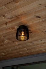 LUTEC 6397501012 SHYNE vonkajšie stropné svietidlo D161mm E27 IP54 čierna