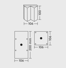 9965-32 TRIO CORNER MOUNT rohová konzola pro venkovní nástěnná svítidla antracit