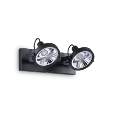 Stropné svietidlo Ideal lux 200248 GLIM PL2 NERO 2xGU10 50W čierna