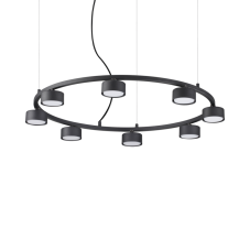 IdealLux 235547 MINOR ROUND SP8 závesné svietidlo GX53 8x15W IP20 čierna